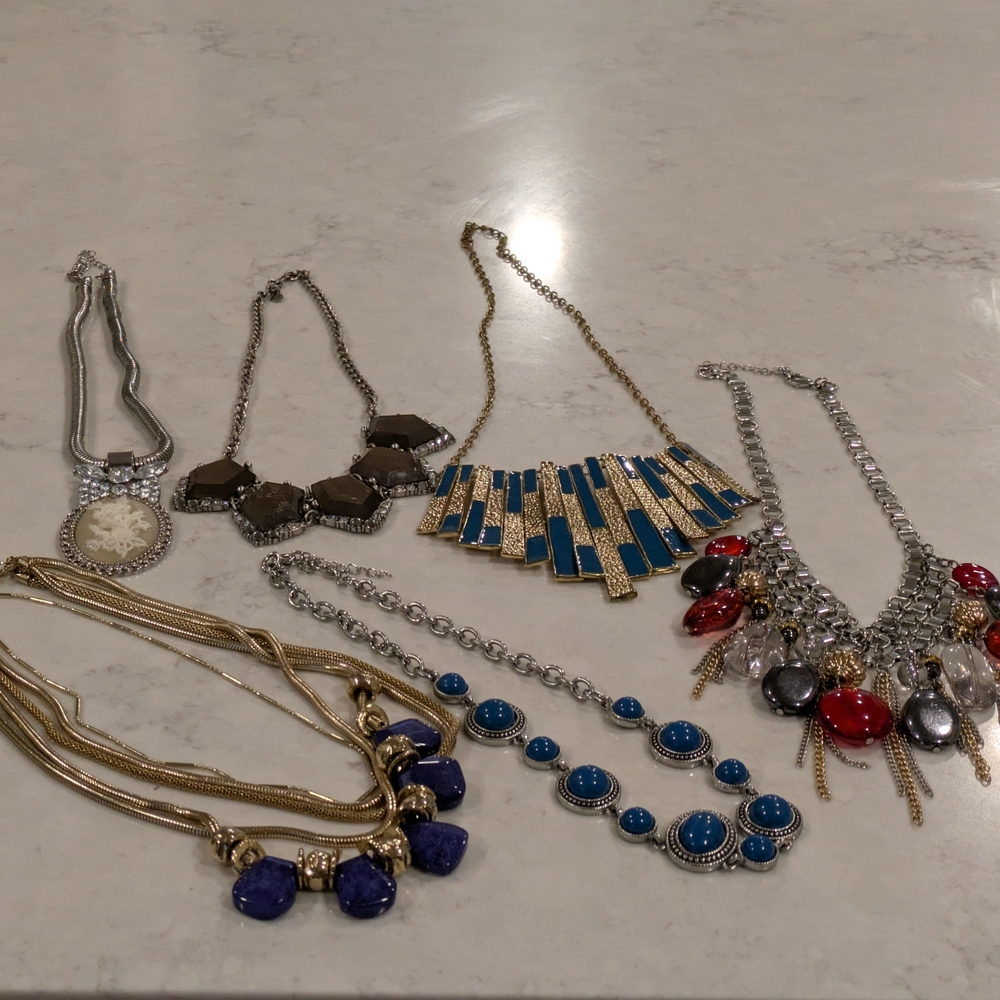 Chic Multicolor Necklaces Collection Set Of 6